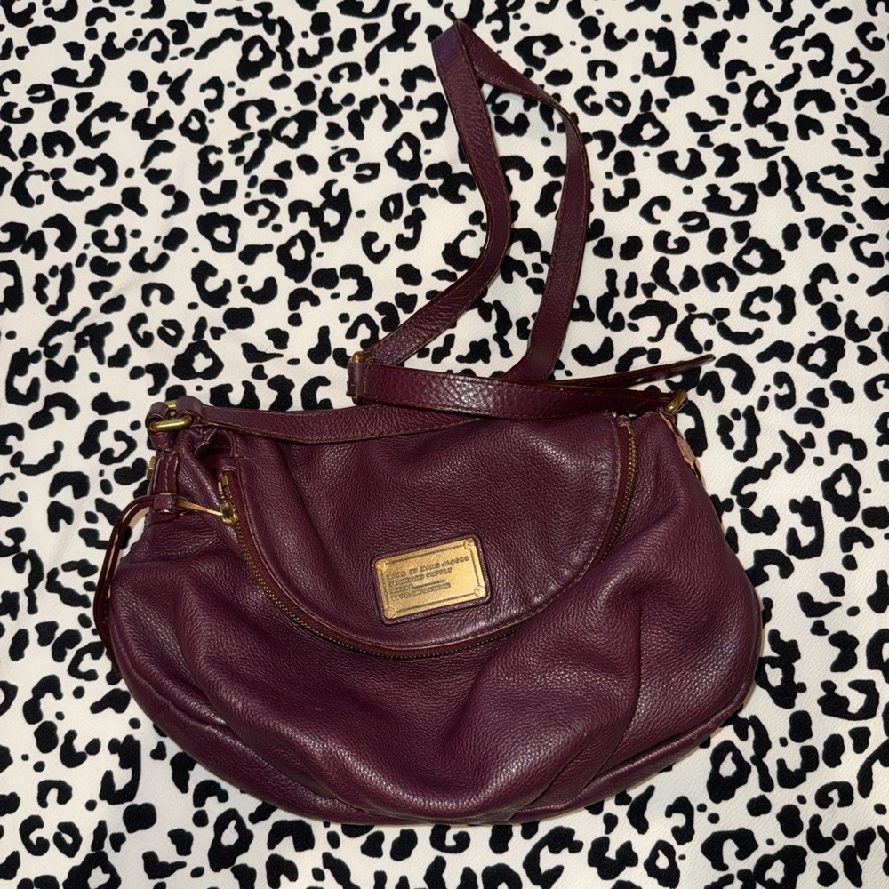 Marc Jacobs Plum Leather Shoulder Bag